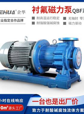 环保化工废水耐强酸碱耐高温腐蚀卸酸卸料碳钢F46/PFA衬氟磁力泵
