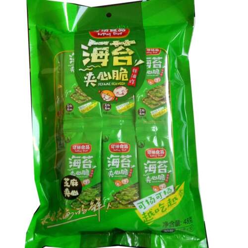 宁波特产 可扬海苔夹心脆大片袋装 非油炸 海苔片即食 3份包邮