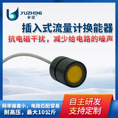 插入式流量计换能器DYW-1M-01E耐高压抗电磁干扰超声波测距探头