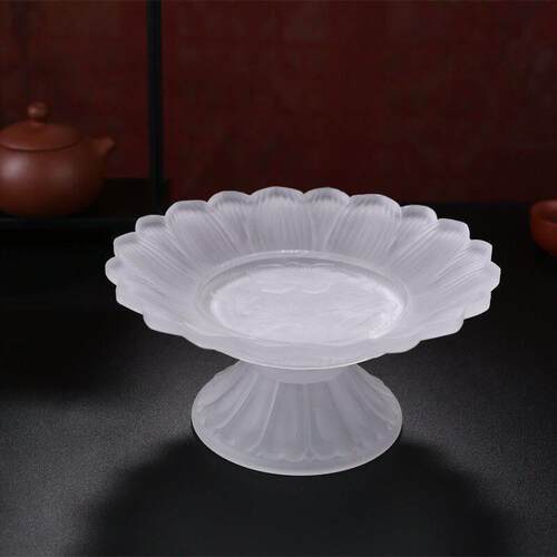 琉璃莲花果盘 家用供奉用品 供佛供盘果碟水果盘供盘贡品供果盘