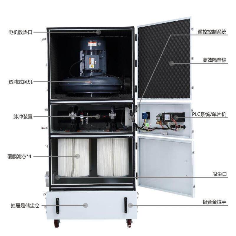 电子板切割粉尘尘颗粒专冲用柜UGT式集器高脉吸尘器压直供大吸力