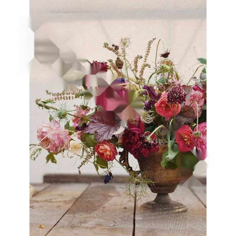 金色花瓶古典高脚杯花器花盆复古餐桌花艺铁艺金属欧式婚礼摆件,家居饰品,花瓶,淘宝优惠券,粉丝福利购,淘宝优惠卷