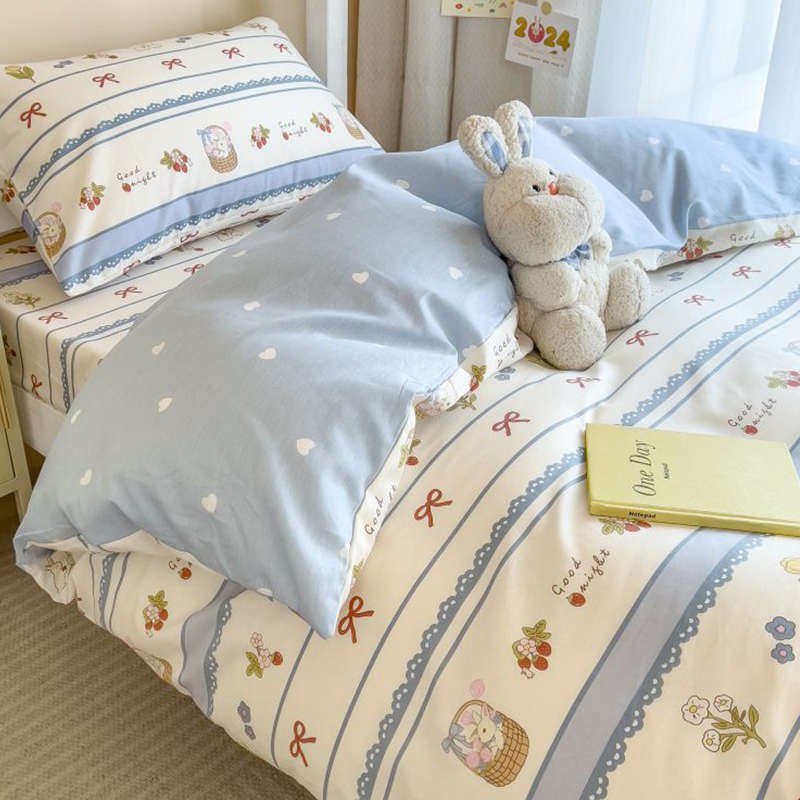 纯棉学生宿舍被套单人三件套儿童床单1.2m床上用品大学全棉五件套,床上用品,学生床品套件,淘宝优惠券,粉丝福利购,淘宝优惠卷