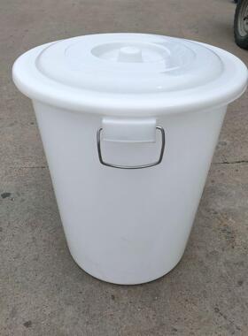 120L150L200L加厚铁把手米桶蓝色白色多色可选民用桶家用桶面桶缸