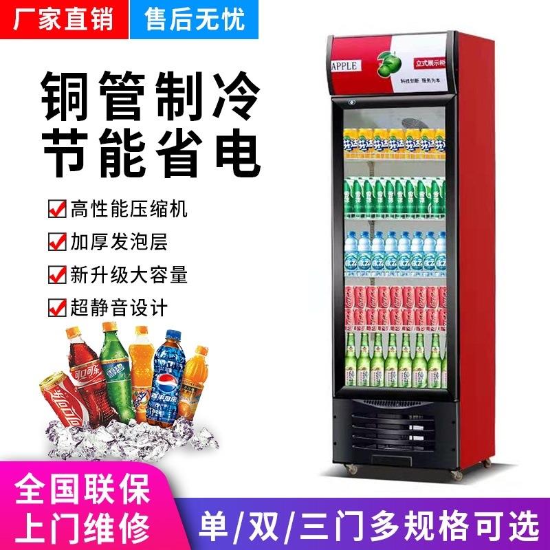 饮料柜啤酒展示柜超市单门双门三门冷饮保鲜展示柜冷藏立式冰柜