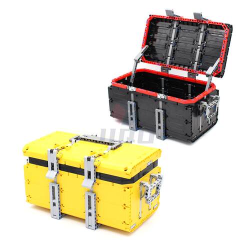 MOC High-Tech Small Transport Case Bricks Liftarm Gear Pin