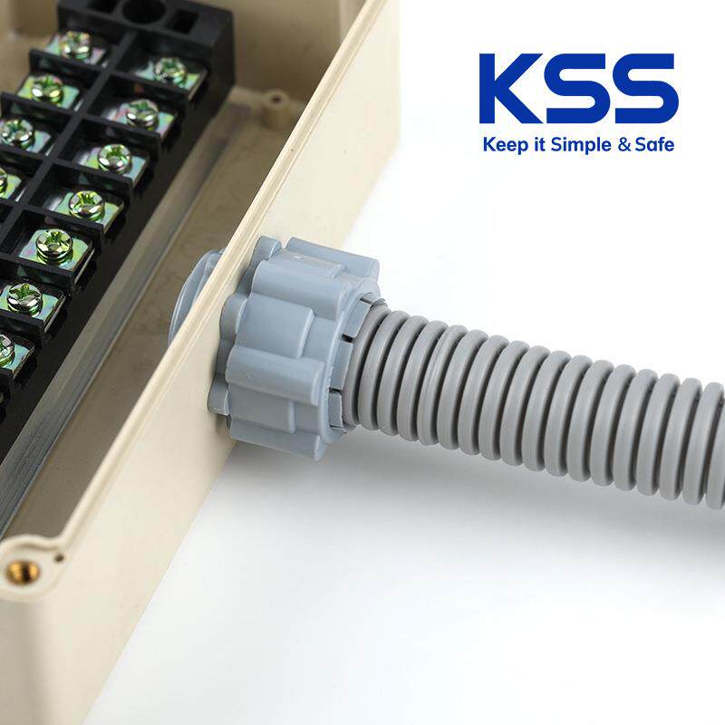 KSS 凯士士浪管接头BG系列灰色电线保护管接头电缆波纹管 kss接头