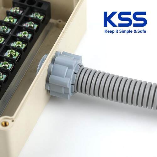 KSS 凯士士浪管接头BG系列灰色电线保护管接头电缆波纹管 kss接头