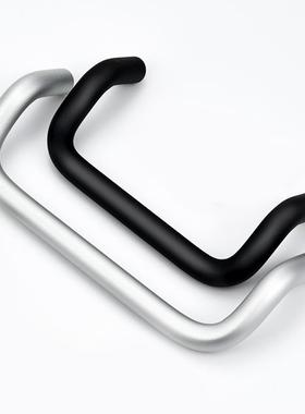 铝合金圆棒双折弯拉手 UHFNEA弧形倾斜角型拉手斜拉门把手LS532AL