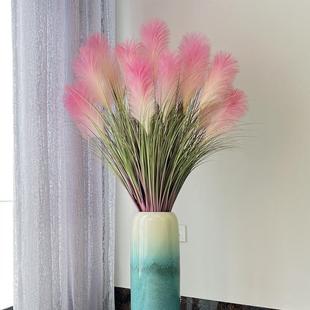 高档客大芦苇花草真花落地室内厅花卉绿植仿物假造景装饰摆件干花