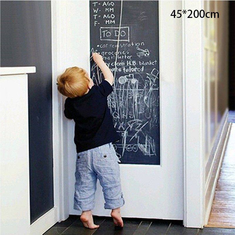 教学可移除书写贴纸PP材质学生黑板墙贴 45*200CM