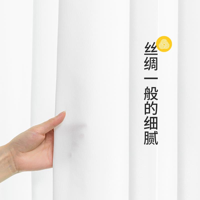 帘ll家客纱帘透光不透人窗色遮光2024新款TKV防客晒白窗纱挂钩厅