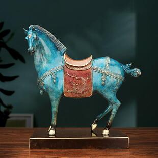 铜唐马摆件马到成功生肖马摆设客厅装饰品办公室摆件
