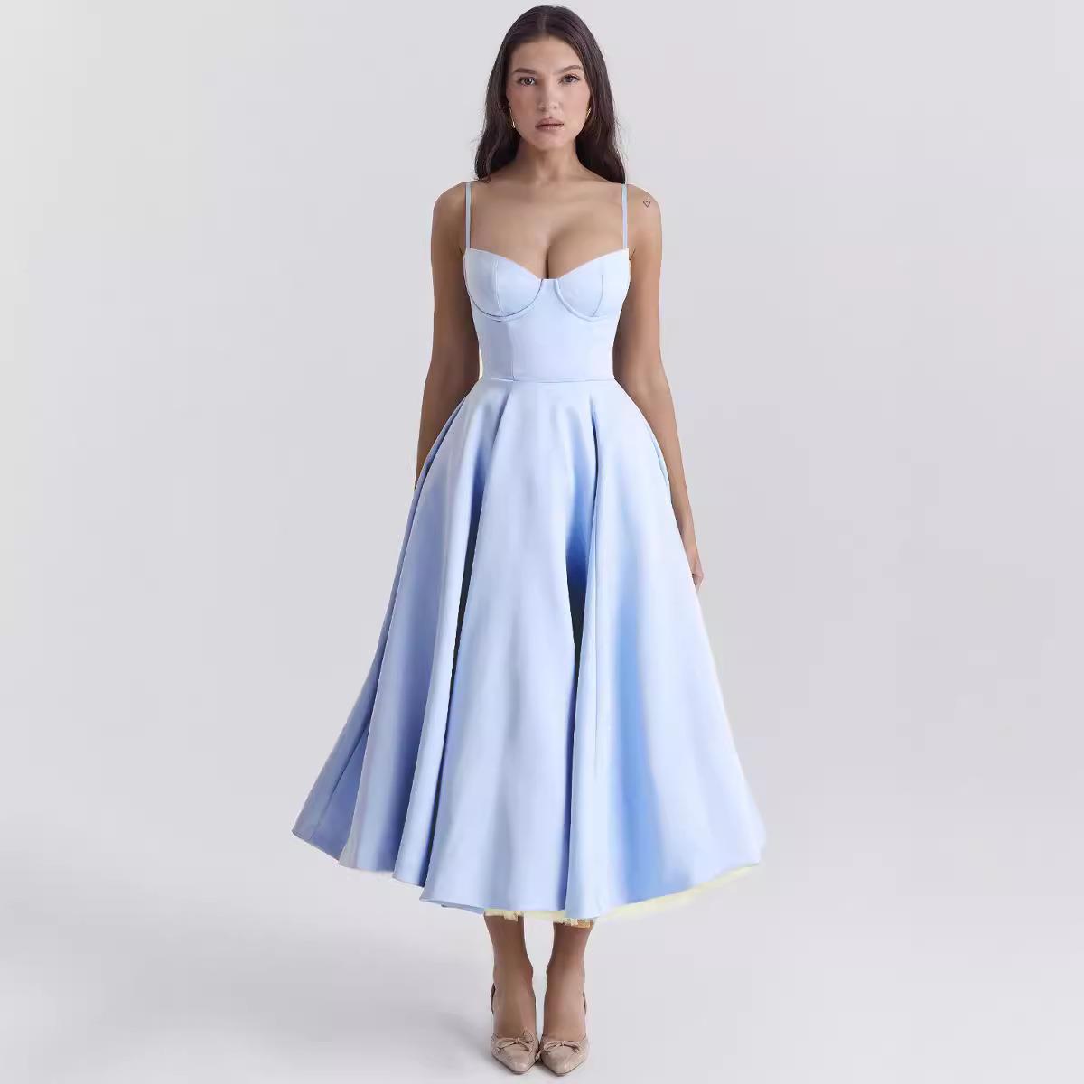swing princess women dress long suspender for mesh