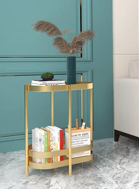 现代简约沙铁发边几角几艺小桌子长茶轻奢侧边柜方几形窄边柜as06