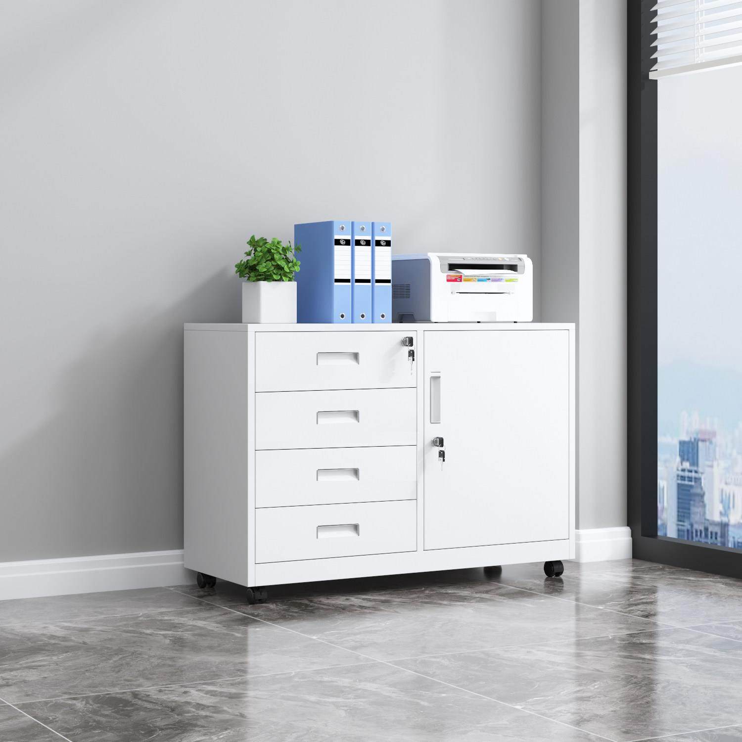 定做矮柜铁皮办公密码文件柜印表机抽屉带锁储物带轮活动柜桌下柜,商业/办公家具,文件柜,淘宝优惠券,粉丝福利购,淘宝优惠卷