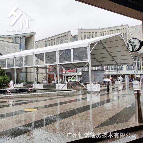 桂林30X40户外铝合金帐篷商场临时展销展览篷房上门安装广州厂家