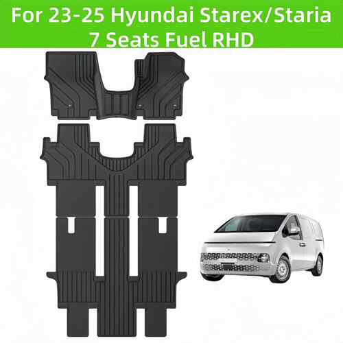 For 23-25 Hyunda Starex/Staria Fuel RHD TPE 3D Car Floor Mat