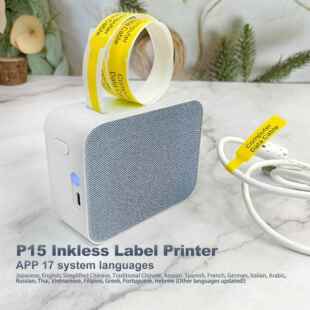 签标打印家用小型P15Grey热机敏打机印迷你不干胶打印机