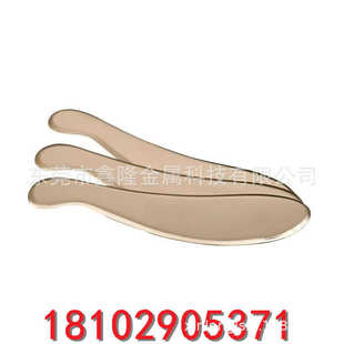 厂家供应H65黄铜刮痧板 问痧堂李氏砭法虎符铜砭 T2紫铜刮痧板