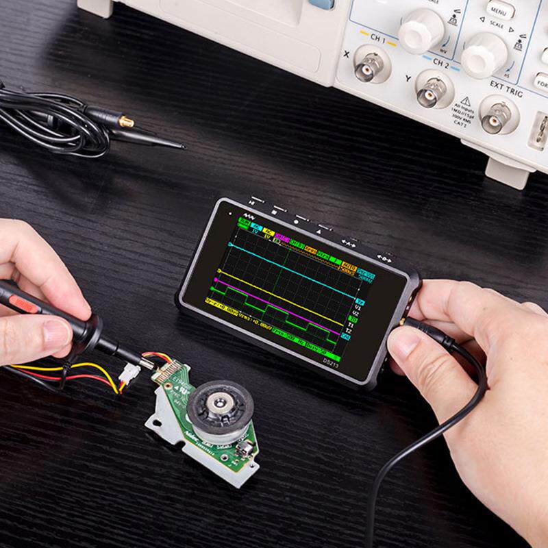 DS213手持迷你小型示波器汽车维修四通道掌上示波器数字示波表W18