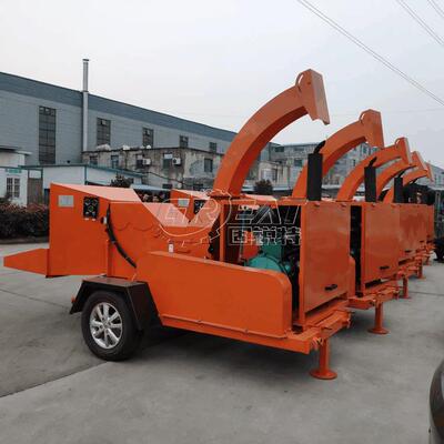 大型树枝粉碎机柴油动力碎木机流动型柠条粉碎机