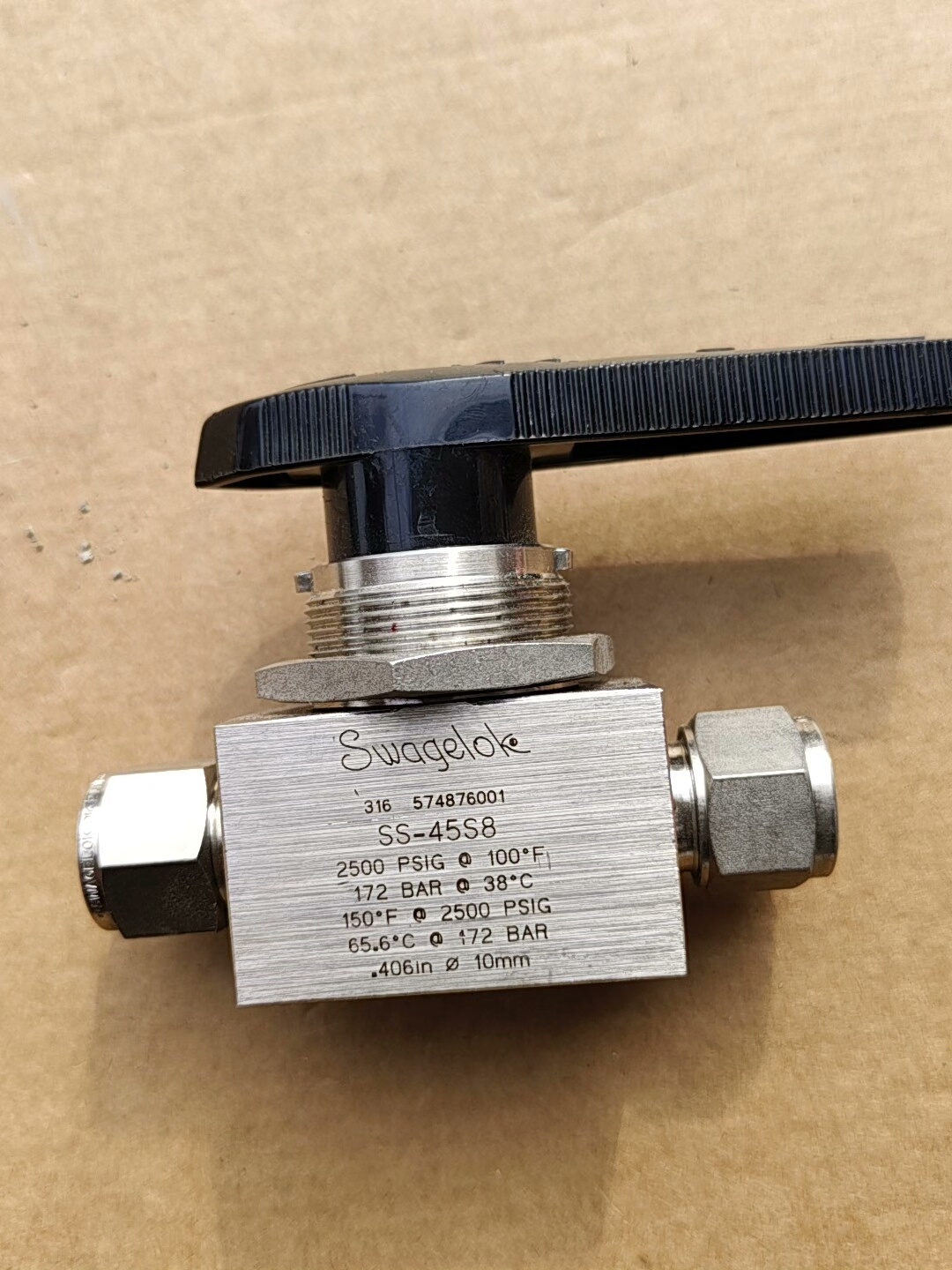 Swagelok 世伟洛克 SS-45S8 一片式直通球阀