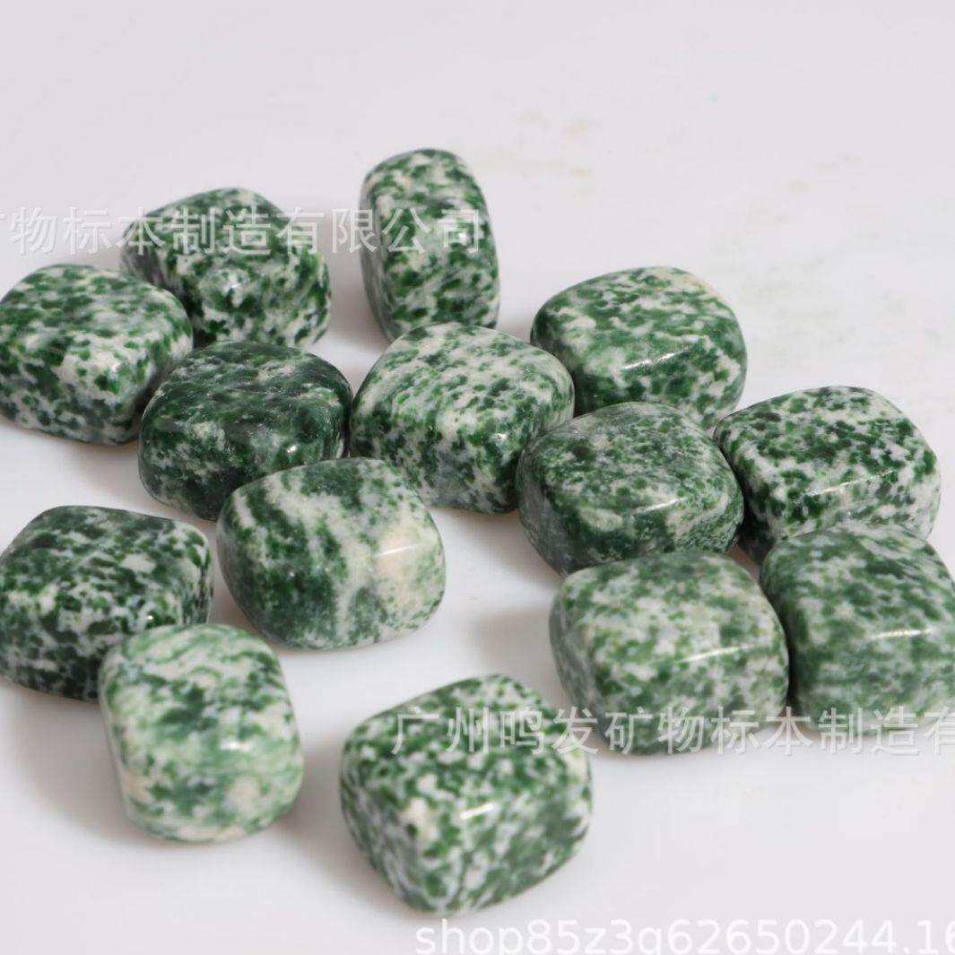 厂货天然祁连玉水晶原石碎石手把件大颗粒祁连翠矿石摆件配件