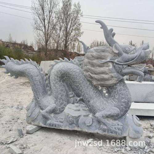 景区石制工艺品价格大型石雕水龙制造公司石造世纪龙图片