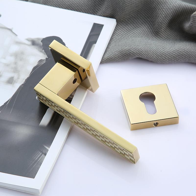 执手锁现代手简约门锁械锁室机内分体门简约执锁具木门静音PH房门