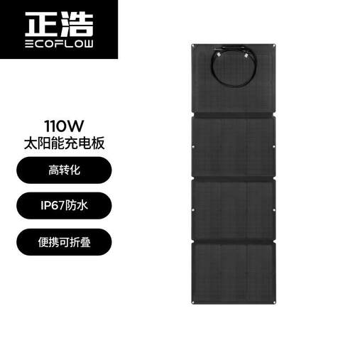 ECOFLOW正浩太阳能电池板110W光伏发电板家户外露营折叠便携充电