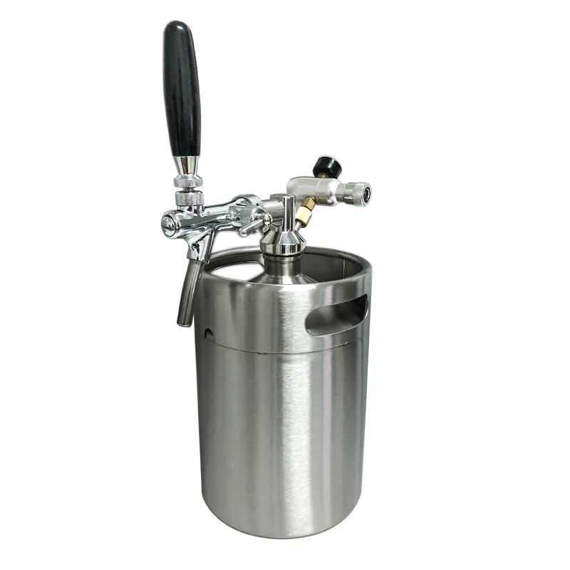 KEG桶304不锈钢便携精酿鲜啤加压气发小桶套件打酒系统可调龙头