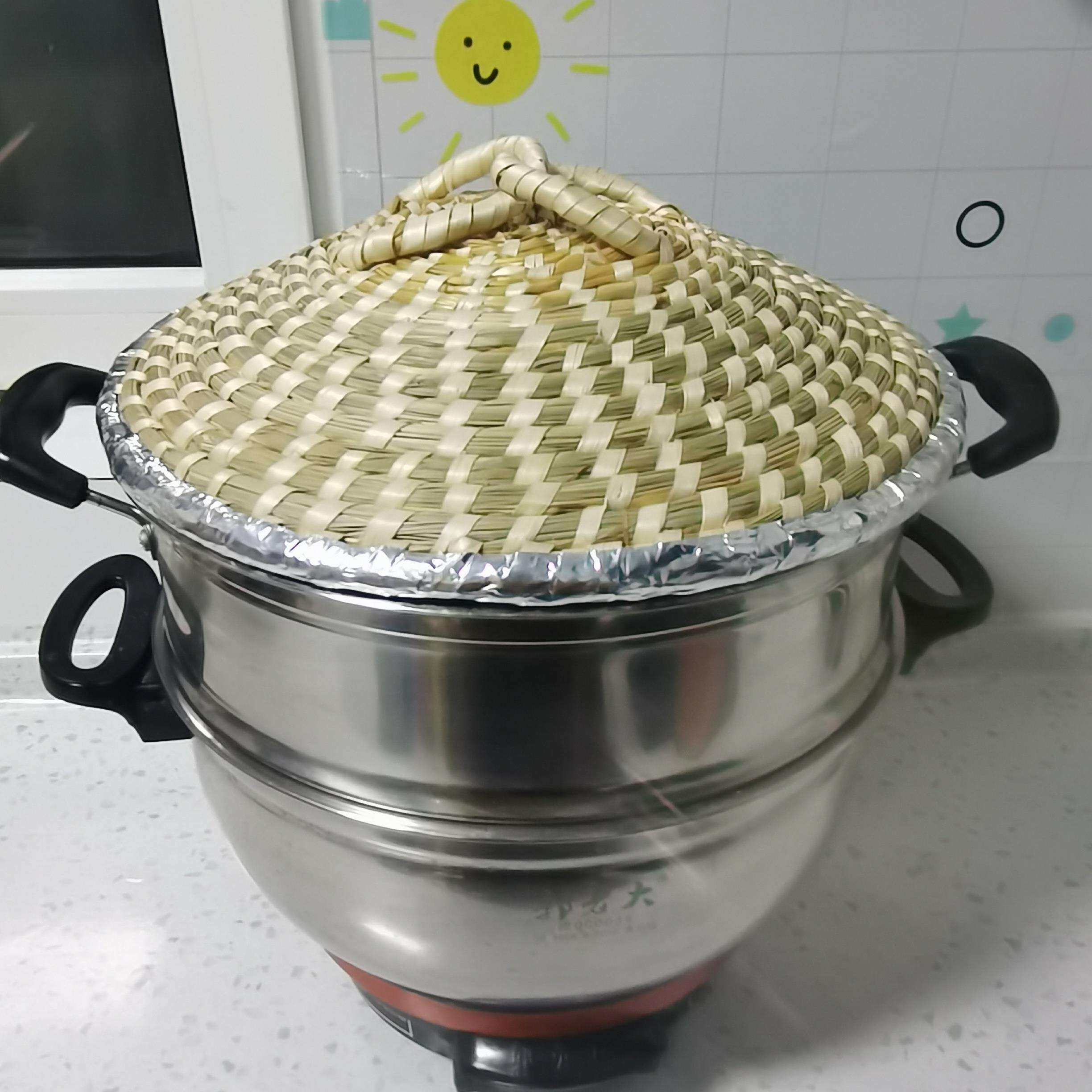 茅草麦秆家用手工草编锅盖蒸笼盖不锈钢炒锅铁锅铝锅电饭锅透气盖