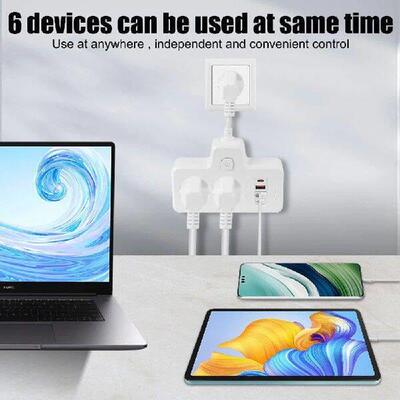 Fast Charging Ports 2AC Wall Socket Electrical Socket Wall