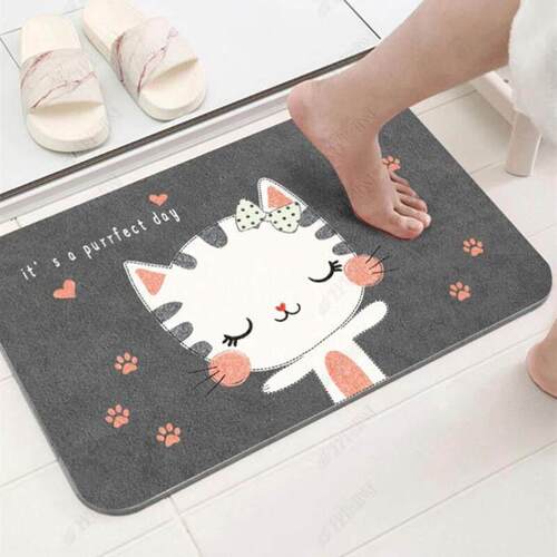 Bath Bathroom mat Floor Shower Rug Non-slip Mat guard carpet