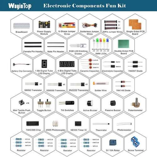ESP32/ESP8266 ﻿2024款适用于套装类 R3元件包 初学者入门套件