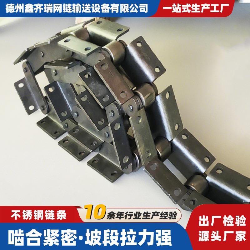 04不锈钢非标链条工业传送链条单侧双侧带耳链条大节距弯板链条