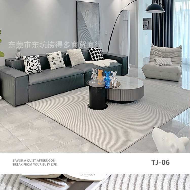 可沙发现代客厅简约高级地毯轻水洗垫家用奢地耐脏卧室加厚茶几