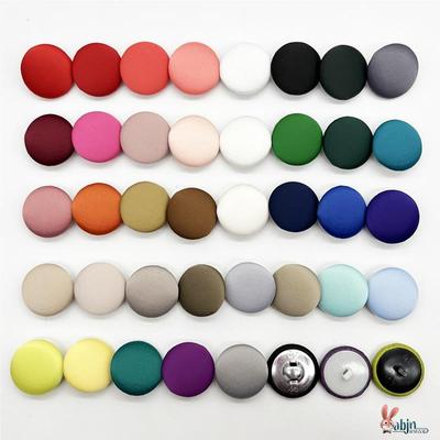 醋酸缎普通扣白色圆形包布纽扣西装真丝连衣裙衬衣包布扣缎面扣子