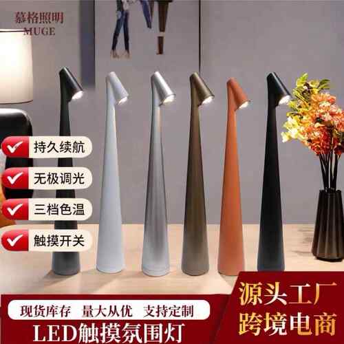 现货跨境高富帅USB台灯客厅卧室氛围装饰灯露营咖啡灯小夜灯摆件
