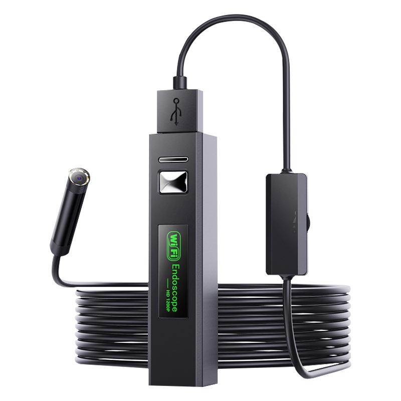 8MM长条wifi内窥镜1200P高清工业管道空调汽车检测内窥镜IP68