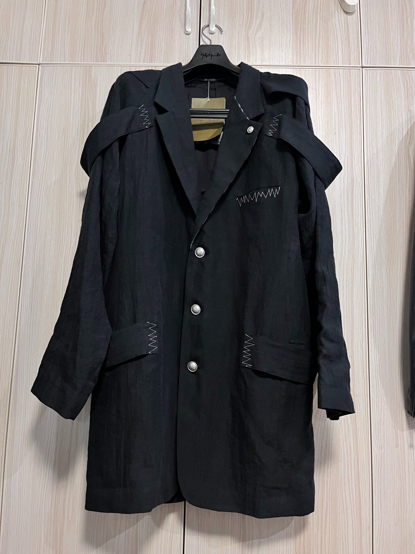 Yohji Yamamoto 24SS Silver Button Jacket — back