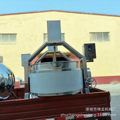 不锈钢卤煮夹层锅生产高粘度物料带搅拌夹层锅蒸煮熬制类卤煮锅