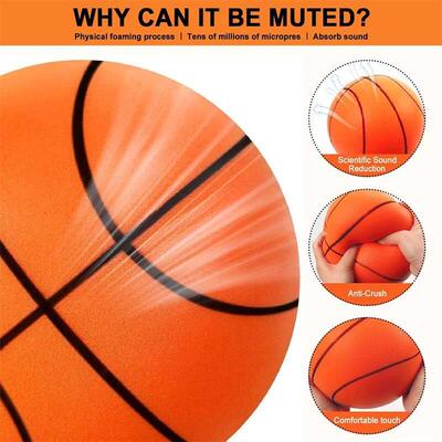 Indoor Silent Basketball and Basket 18/21/24 cm Bouncing Mut
