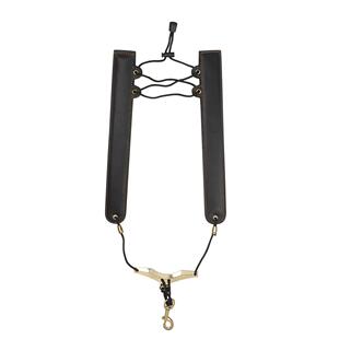 管乐配件萨克斯可折叠皮质肩带可调节萨克斯双肩背带脖带乐器挂带