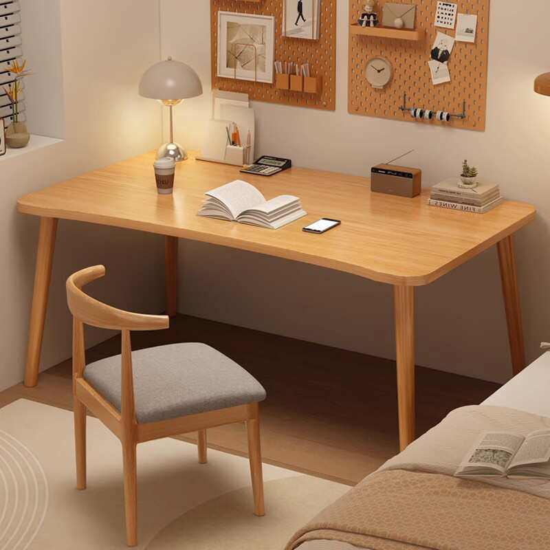 贝妙实木桌腿奶油白工作学习书桌电脑桌卧室床边靠窗化妆台式桌椅,住宅家具,电脑桌,淘宝优惠券,粉丝福利购,淘宝优惠卷