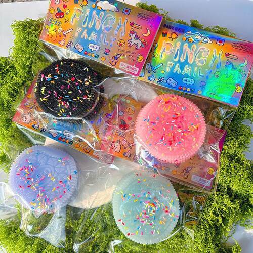 Big Oreo Handmade Silicone Sss Relief Squishy Toy Mochi