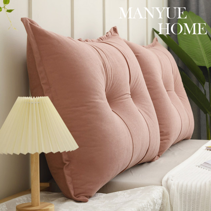 蔓越家 ins奶油色卧室床头组合靠背飘窗榻榻米装饰枕客厅沙发靠垫