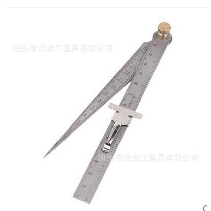 钢直尺间隙尺一体1-15MM锥度孔塞尺带150厘米钢板尺可设定尺寸