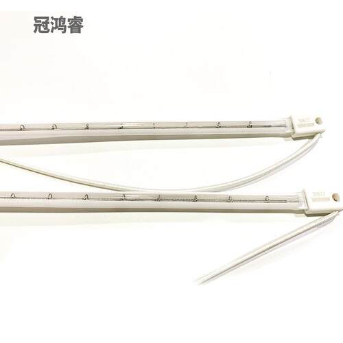 单管半涂白灯管5000W1370MM短波红外线灯卤素灯380V吹瓶机加热灯